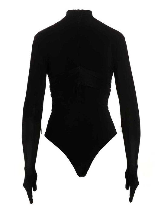 Ambush Black Viscose Bodysuit