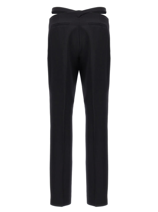 The Attico Black Virgin Wool Dress Pants