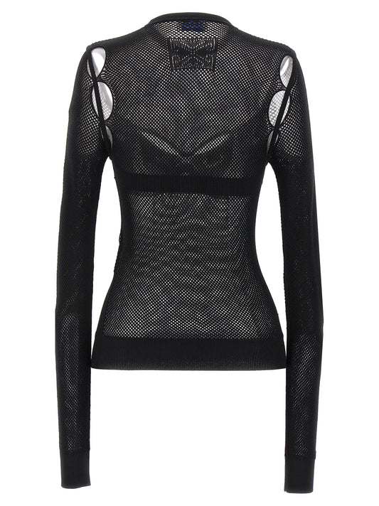 Off-White Black Viscose Tank Tops