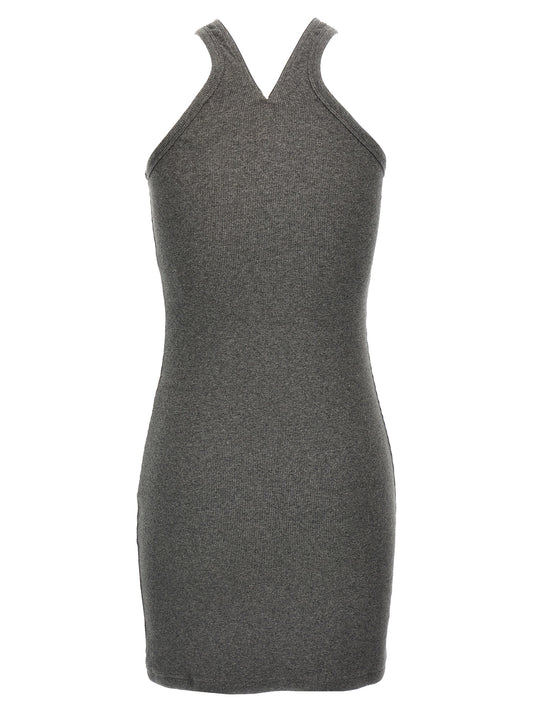 Courrèges Gray Cotton Short Dress