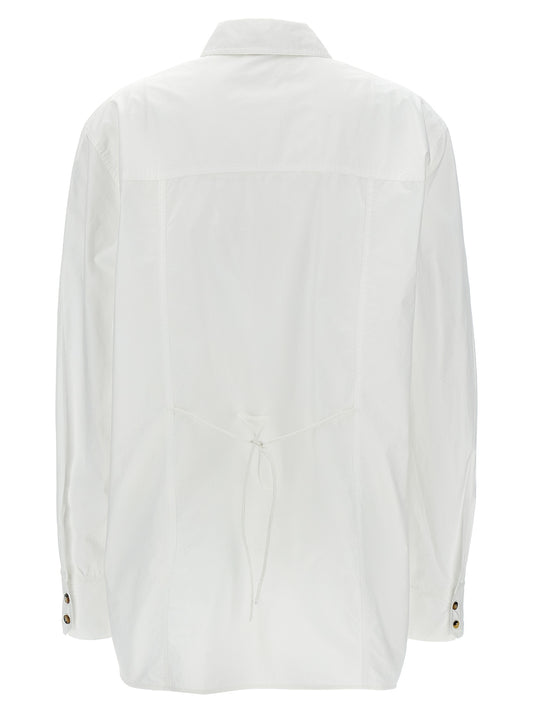 Ganni White Cotton Blouse