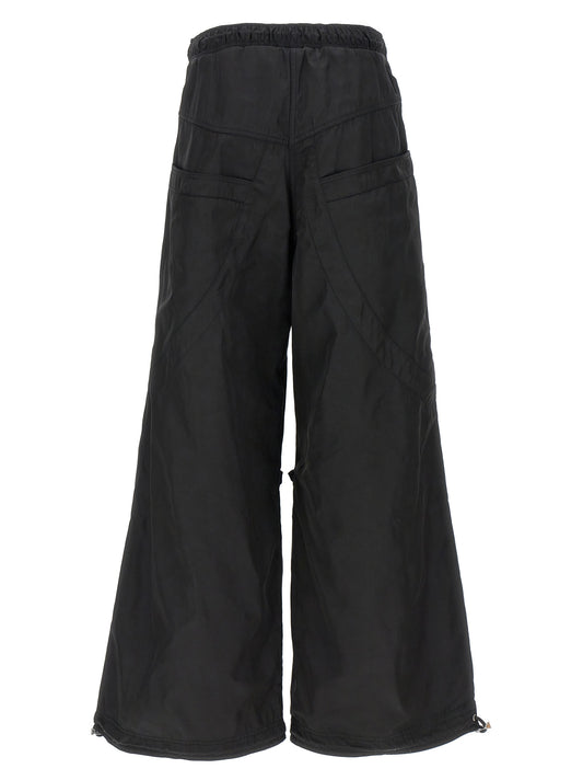 The Attico Black Polyester Casual Pants