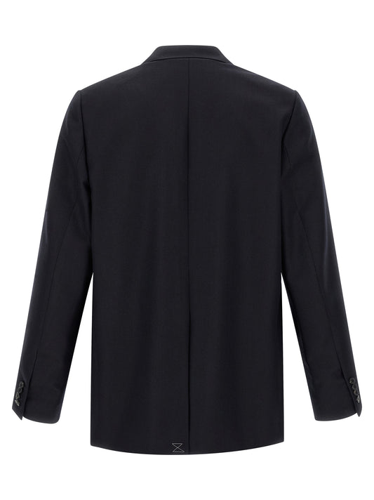 Dries Van Noten Blue Wool Blazer
