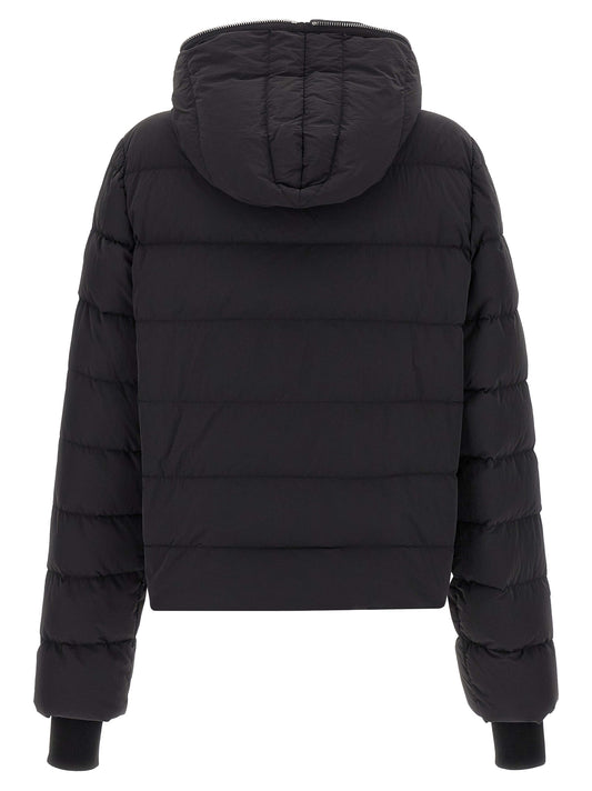 Rick Owens Black Nylon Full-Length Jacket