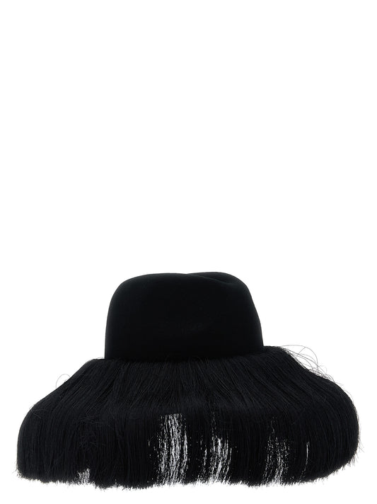 Comme Des Garçons Black Wool Fedora