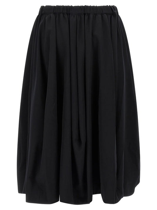 Comme Des Garçons Black Wool Mini Skirt
