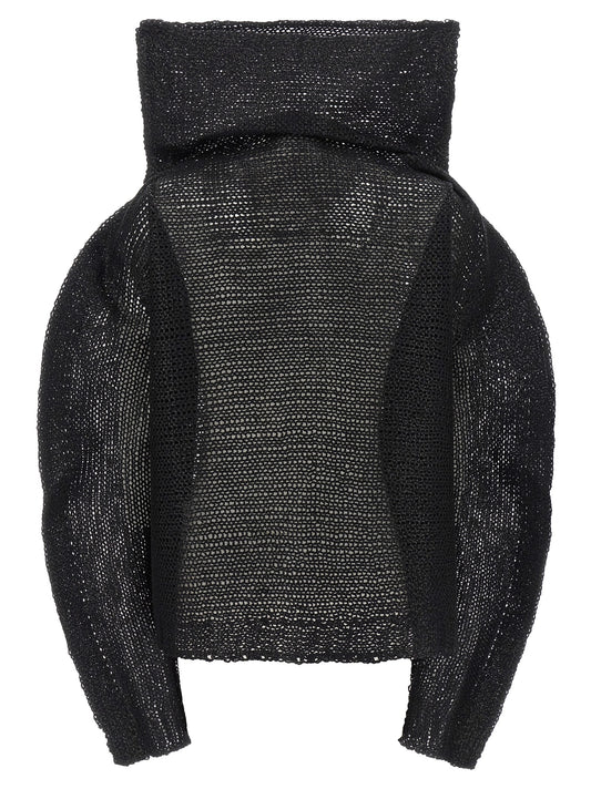 Issey Miyake Black Wool Sweatshirt