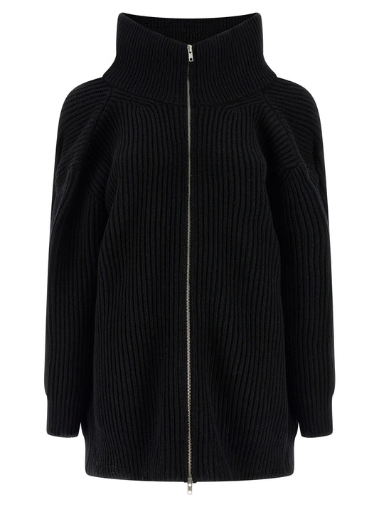 MM6 Maison Margiela Black Wool Short Dress
