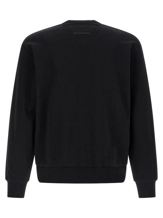 MM6 Maison Margiela Black Cotton Sweatshirt
