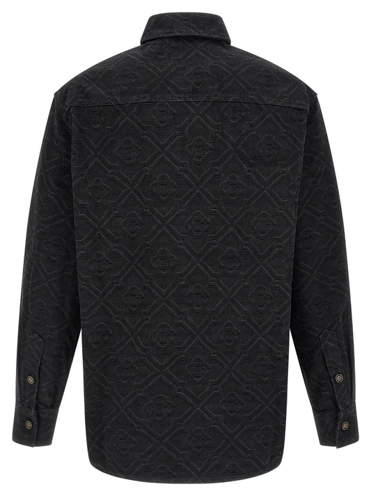 Casablanca Black Cotton Blouse