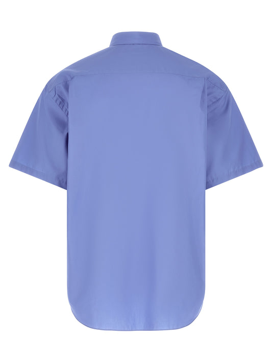 Comme Des Garçons Blue Cotton Blouse