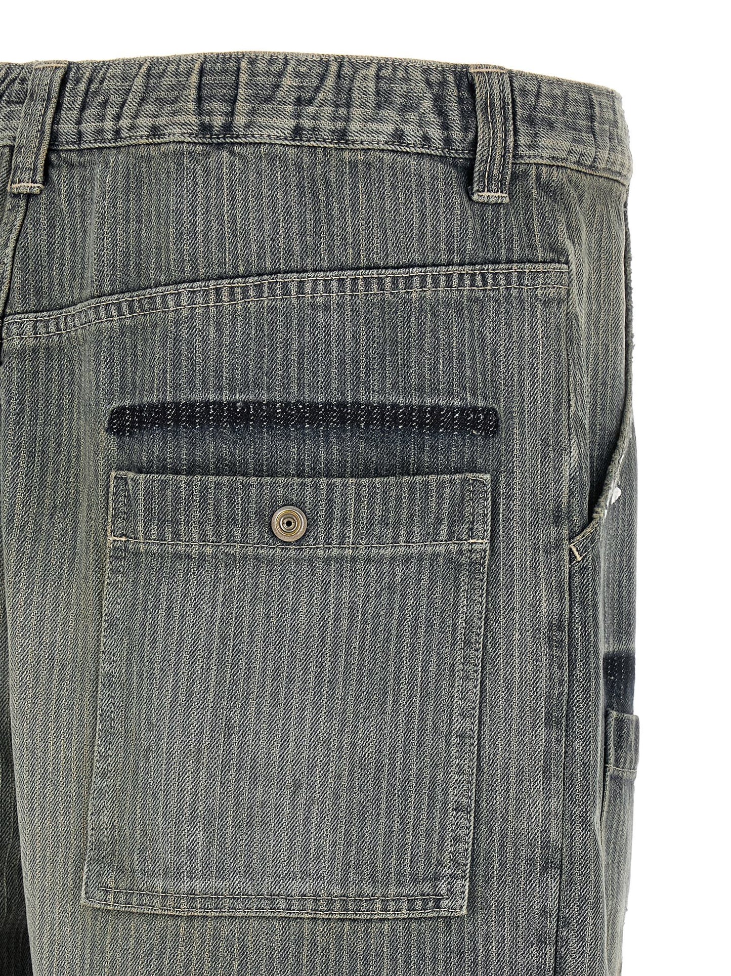 Maison Mihara Yasuhiro Blue Cotton Tapered Jeans