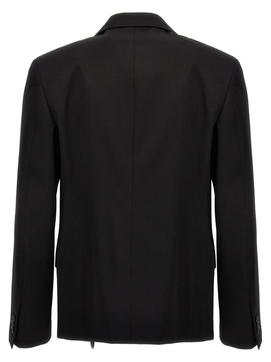 Off-White Black Wool Blazer