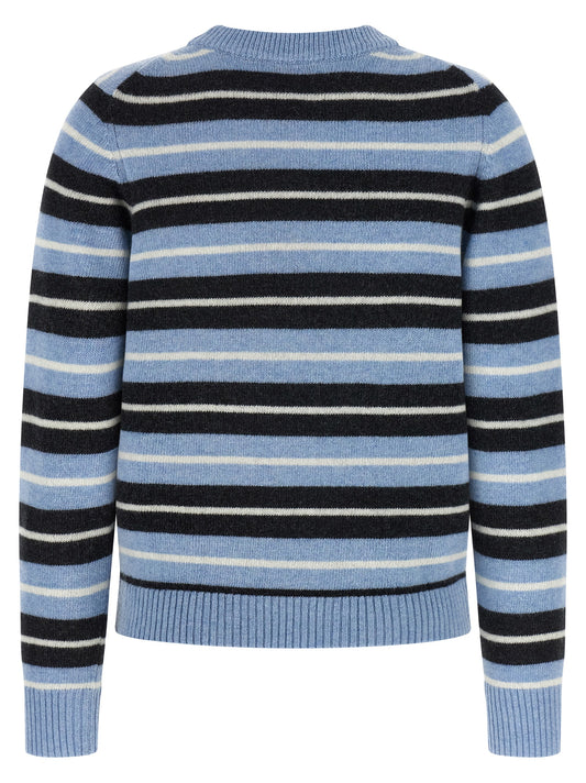 Ganni Blue Wool Cardigan