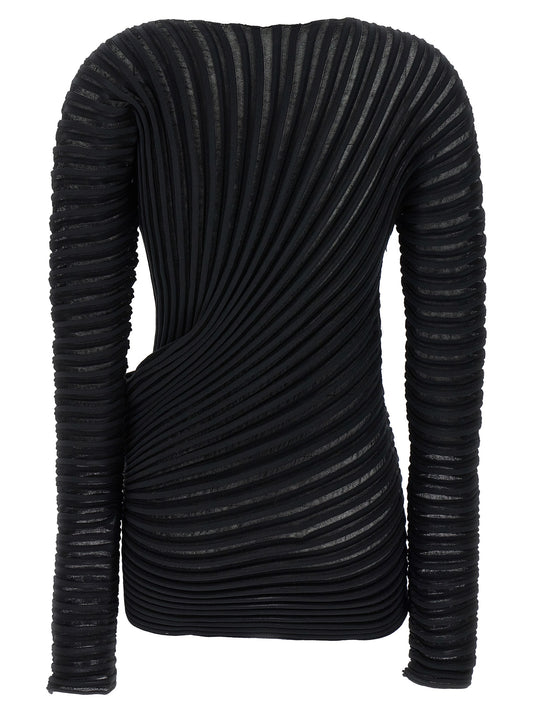 Issey Miyake Black Polyester Shirt