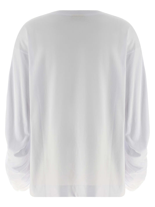 Dries Van Noten White Cotton Long Sleeve T-Shirt