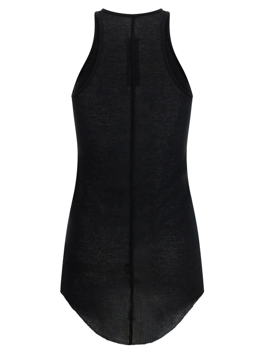 Rick Owens Black Viscose Tank Tops