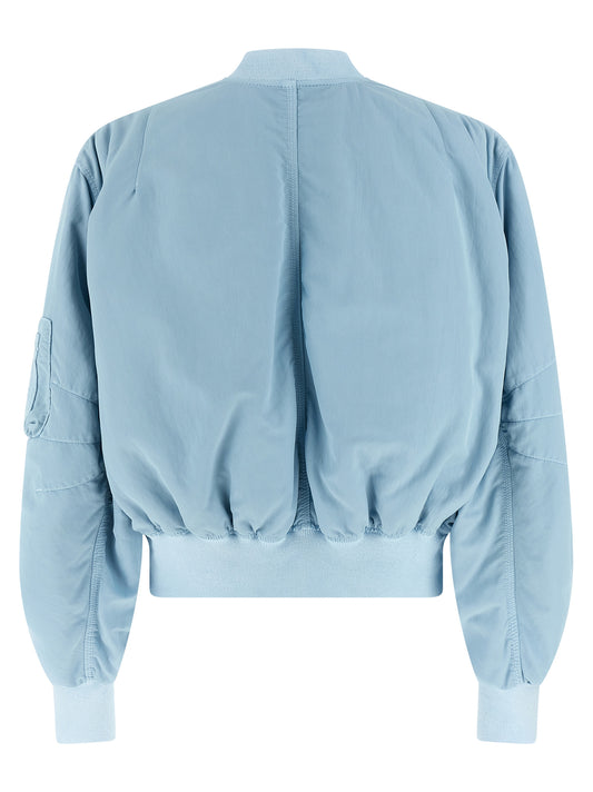 The Attico Blue Polyamide Bomber