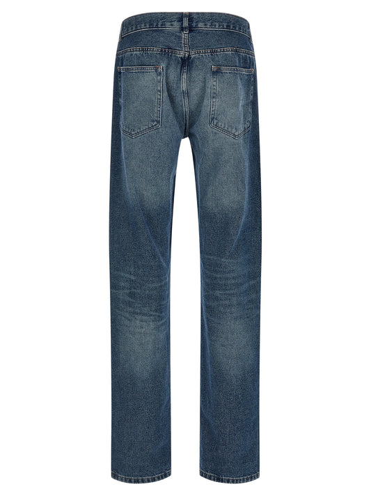 A.P.C. Blue Cotton Straight-Leg Jeans