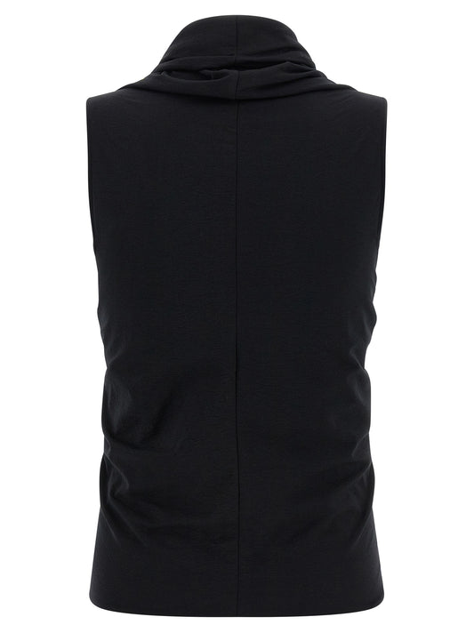 Rick Owens Black Cotton Tank Tops