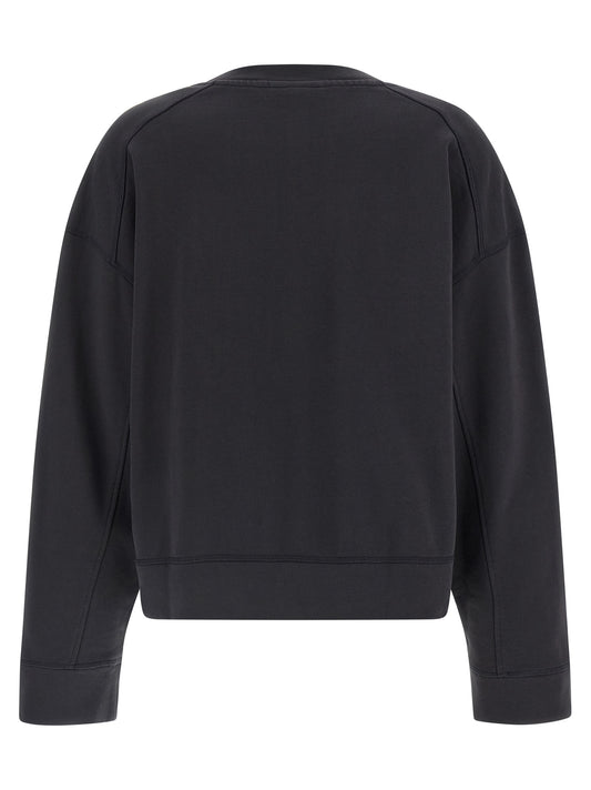 Ganni Black Organic Cotton Sweatshirt