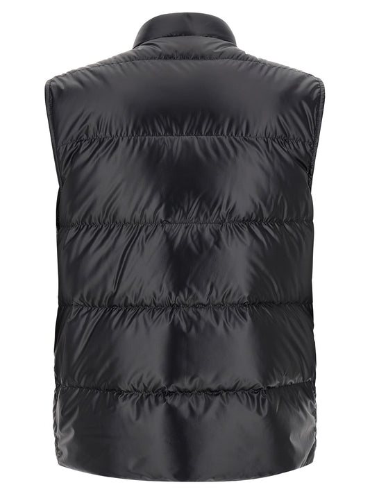 Moncler Blue Polyester Sleeveless Jacket