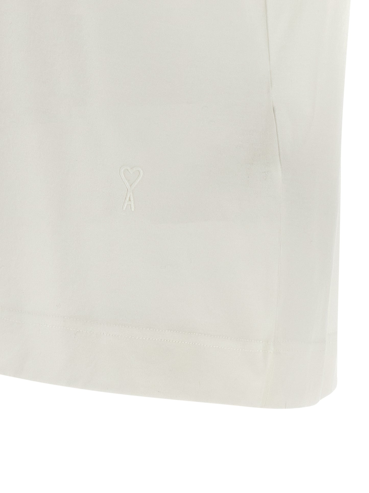 Ami Paris White Cotton T-Shirt
