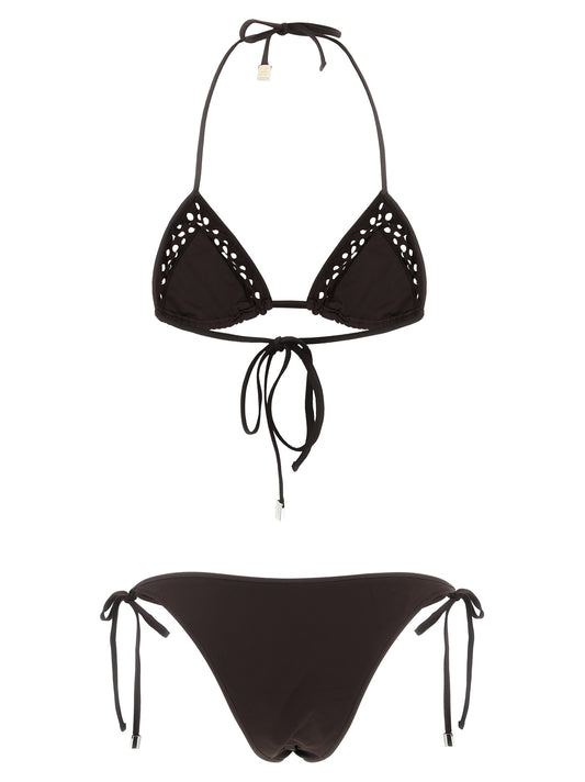 The Attico Brown Polyamide Bikini