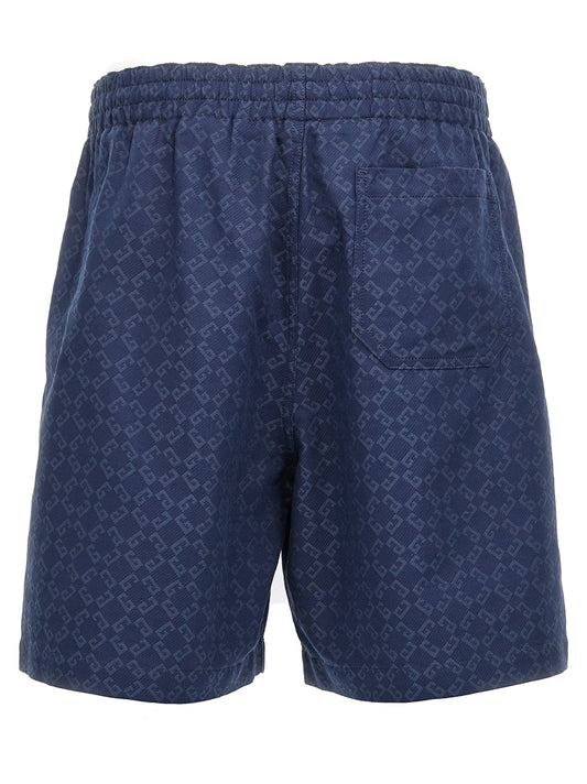 Givenchy Blue Cotton Bermuda Shorts