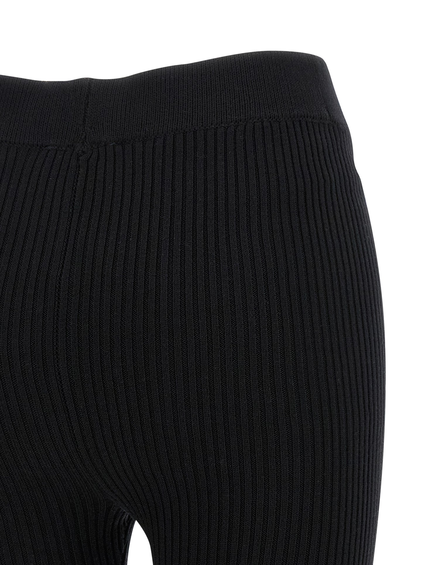 Ganni Black Organic Cotton Casual Pants