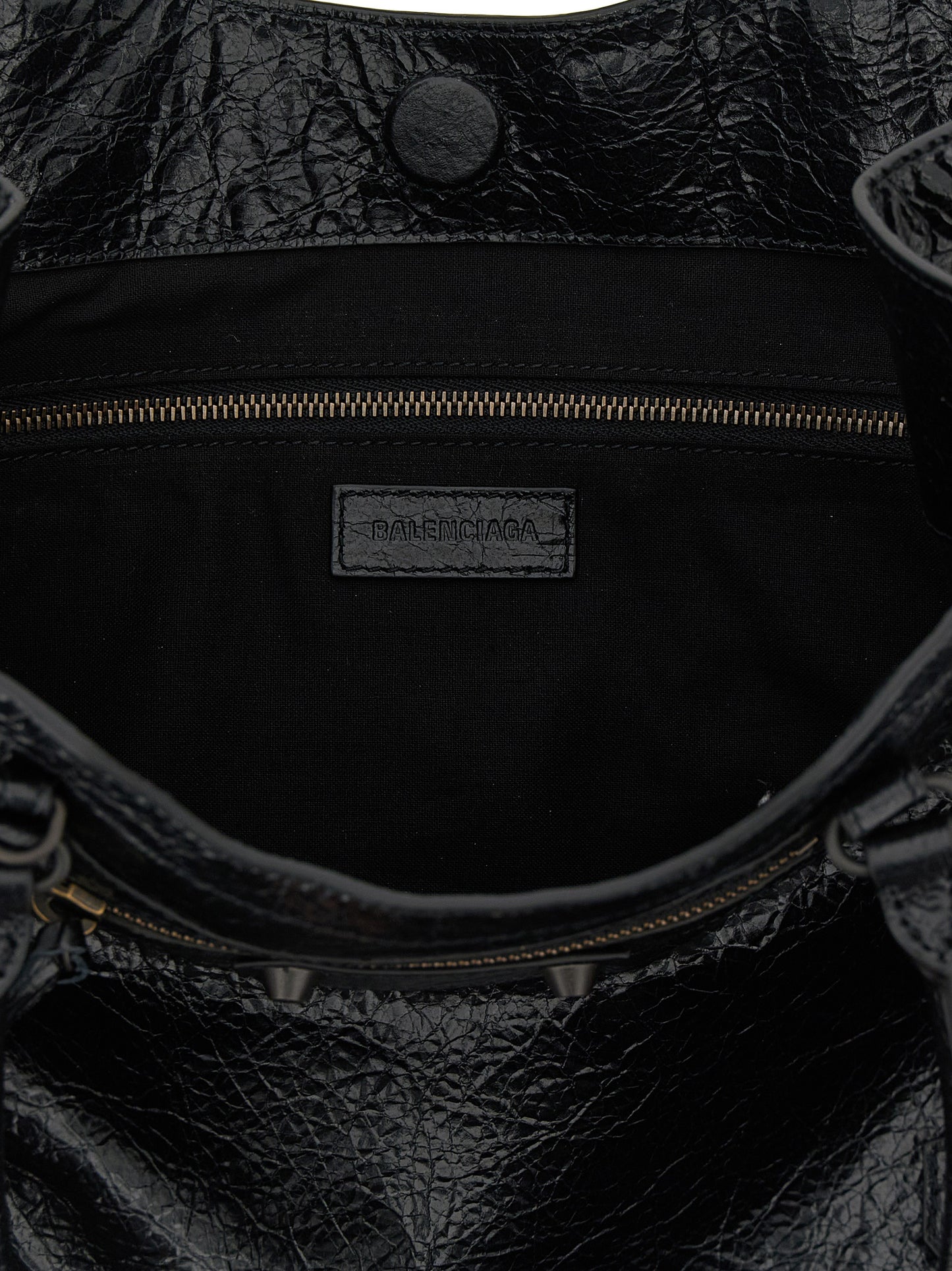 Balenciaga Black Lamb Leather Tote Bag