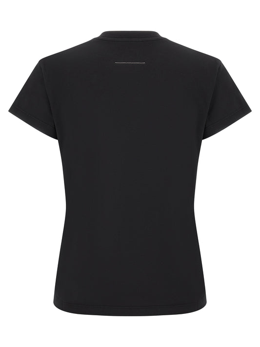 MM6 Maison Margiela Black Cotton T-Shirt