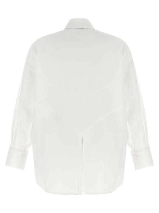 The Attico White Cotton Blouse