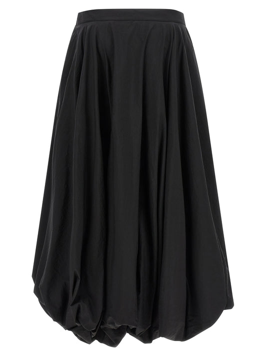 Y-3 Black Polyamide Mini Skirt