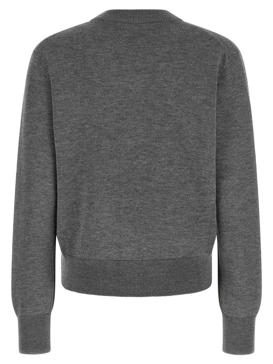 Ami Paris Gray Wool Cardigan