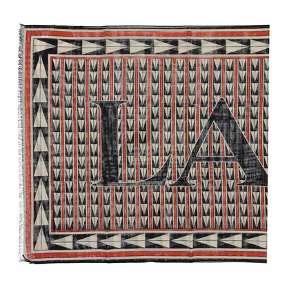 Lanvin Black Wool Foulard