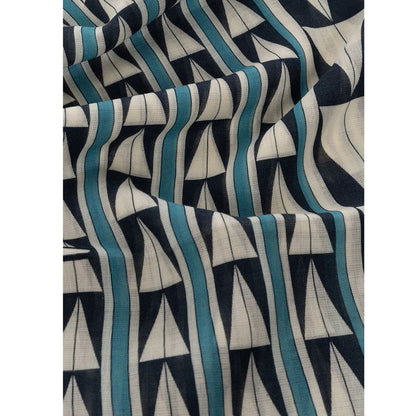 Lanvin Blue Wool Foulard