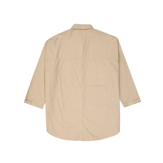 Ambush Beige Cotton Full-Length Jacket