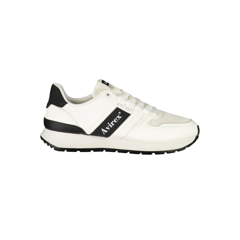 Avirex White Polyurethane Men's Sneaker