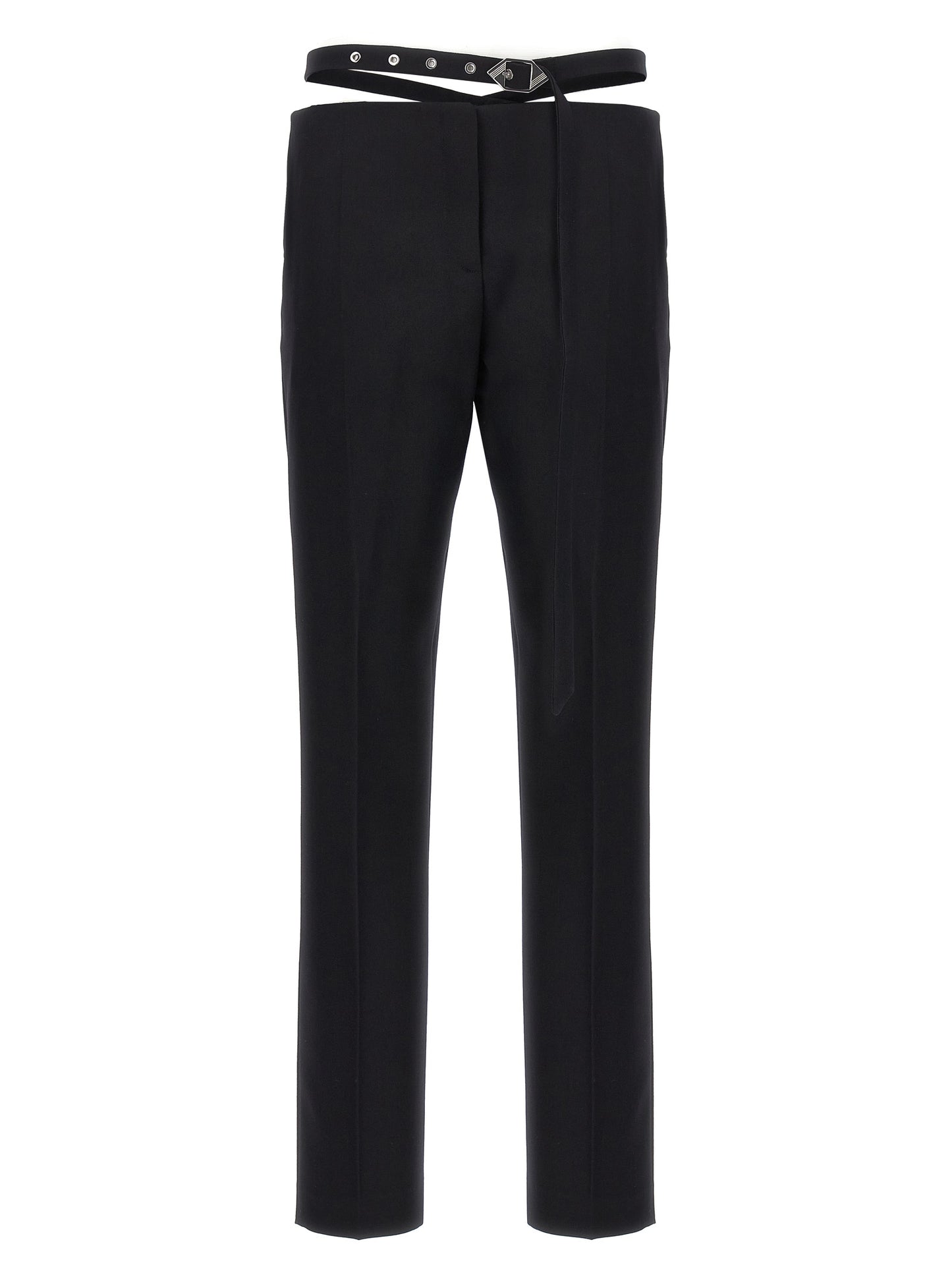 The Attico Black Virgin Wool Dress Pants