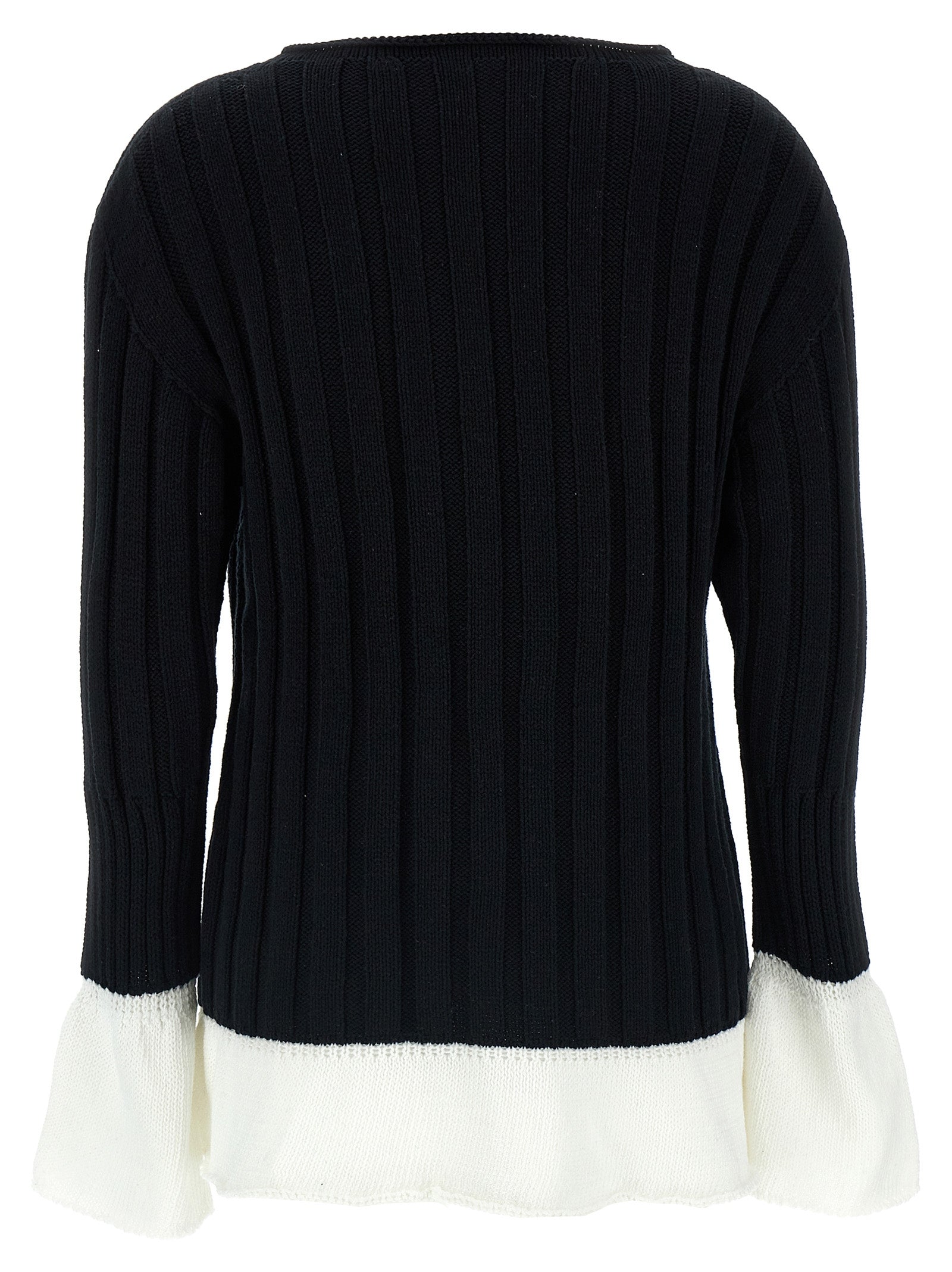 Issey Miyake Bicolor Cotton Cardigan