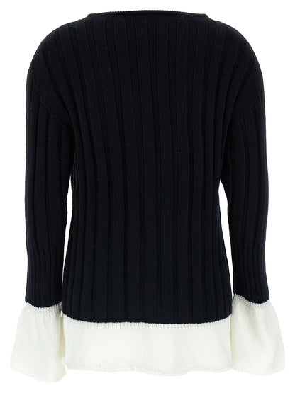 Issey Miyake Bicolor Cotton Cardigan