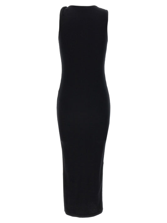 J.W.Anderson Black Cotton Midi Dress