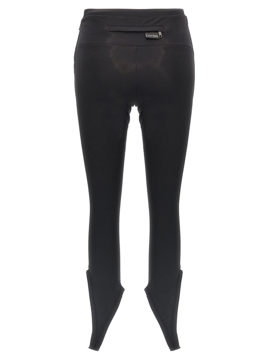 Courrèges Black Polyamide Leggings
