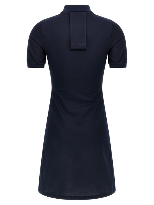 Courrèges Blue Cotton Short Dress
