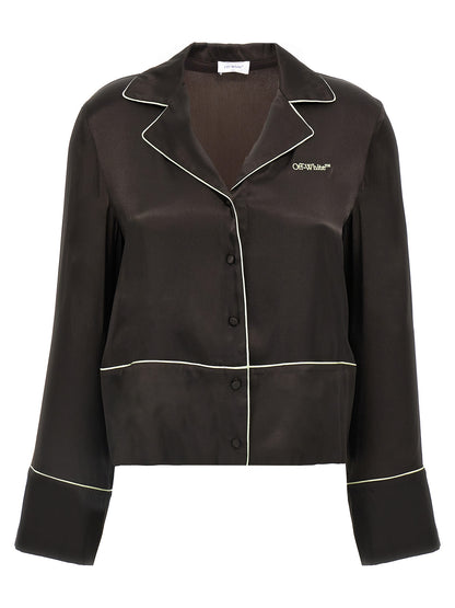 Off-White Black Acetate Blouse