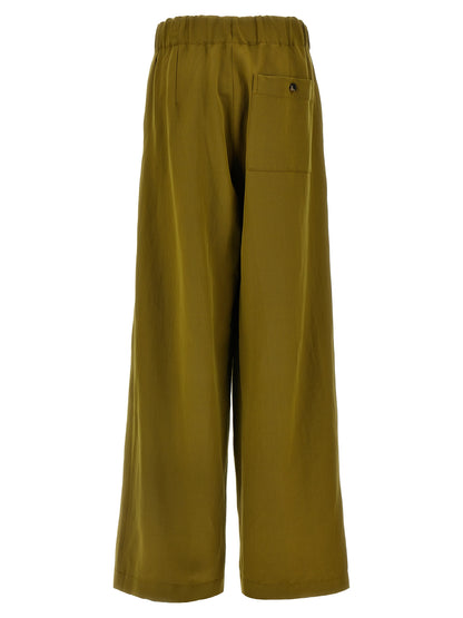 Dries Van Noten Bicolor Wool Casual Pants