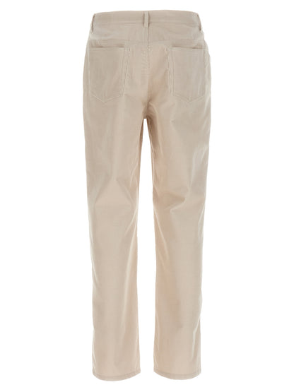 A.P.C. White Cotton Casual Pants