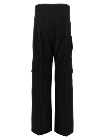 Rick Owens Black Wool Cargo Pants