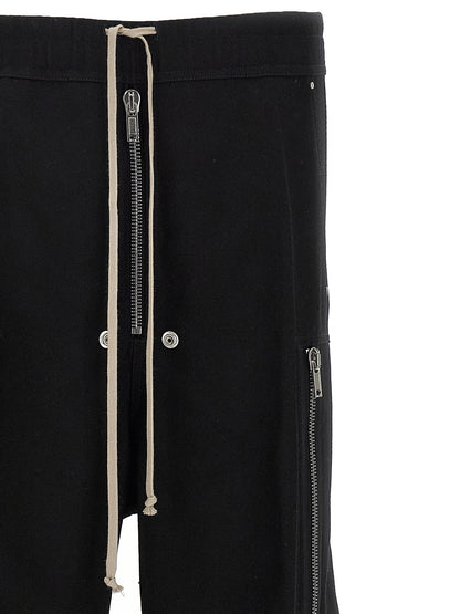 Rick Owens Black Wool Cargo Pants